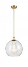  516-1S-SG-G124-12 - Athens - 1 Light - 12 inch - Satin Gold - Mini Pendant