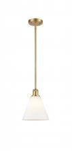  516-1S-SG-GBC-81 - Berkshire - 1 Light - 8 inch - Satin Gold - Mini Pendant