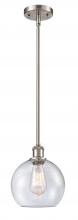  516-1S-SN-G124-8 - Athens - 1 Light - 8 inch - Brushed Satin Nickel - Mini Pendant