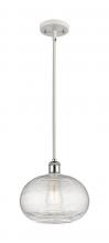  516-1S-WPC-G555-10CL - Ithaca - 1 Light - 10 inch - White Polished Chrome - Mini Pendant