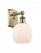  516-1W-AB-G101 - Belfast - 1 Light - 6 inch - Antique Brass - Sconce