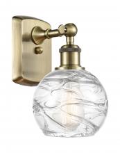  516-1W-AB-G1213-6 - Athens Deco Swirl - 1 Light - 6 inch - Antique Brass - Sconce