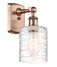  516-1W-AC-G1113 - Cobbleskill - 1 Light - 5 inch - Antique Copper - Sconce