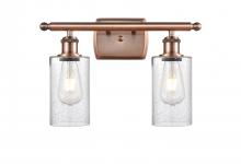  516-2W-AC-G804 - Clymer - 2 Light - 14 inch - Antique Copper - Bath Vanity Light