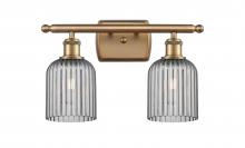  516-2W-BB-G559-5SM - Bridal Veil - 2 Light - 15 inch - Brushed Brass - Bath Vanity Light