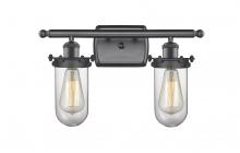  516-2W-BK-232-CL - Kingsbury - 2 Light - 14 inch - Matte Black - Bath Vanity Light