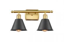  516-2W-SG-M8-BK - Smithfield - 2 Light - 17 inch - Satin Gold - Bath Vanity Light