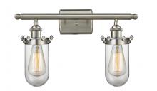  516-2W-SN-CE231-CL - Kingsbury - 2 Light - 14 inch - Brushed Satin Nickel - Bath Vanity Light