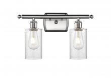  516-2W-SN-G804 - Clymer - 2 Light - 14 inch - Brushed Satin Nickel - Bath Vanity Light