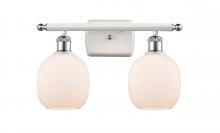  516-2W-WPC-G101 - Belfast - 2 Light - 16 inch - White Polished Chrome - Bath Vanity Light