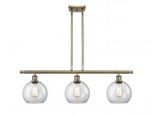  516-3I-AB-G122-8 - Athens - 3 Light - 36 inch - Antique Brass - Cord hung - Island Light