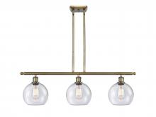  516-3I-AB-G124-8 - Athens - 3 Light - 36 inch - Antique Brass - Cord hung - Island Light