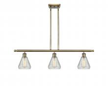  516-3I-AB-G275 - Conesus - 3 Light - 36 inch - Antique Brass - Cord hung - Island Light