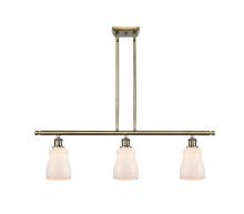  516-3I-AB-G391 - Ellery - 3 Light - 36 inch - Antique Brass - Cord hung - Island Light