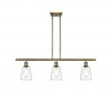  516-3I-AB-G392 - Ellery - 3 Light - 36 inch - Antique Brass - Cord hung - Island Light