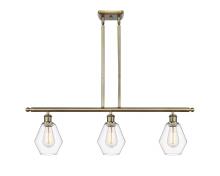  516-3I-AB-G652-6 - Cindyrella - 3 Light - 36 inch - Antique Brass - Cord hung - Island Light