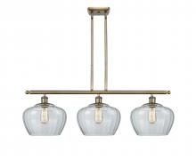  516-3I-AB-G92-L - Fenton - 3 Light - 38 inch - Antique Brass - Cord hung - Island Light