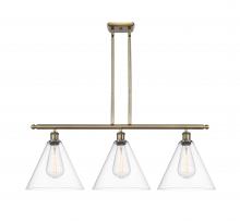  516-3I-AB-GBC-122 - Berkshire - 3 Light - 39 inch - Antique Brass - Cord hung - Island Light