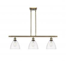  516-3I-AB-GBD-752 - Bristol - 3 Light - 36 inch - Antique Brass - Cord hung - Island Light