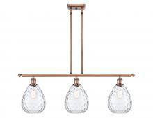  516-3I-AC-G372 - Waverly - 3 Light - 36 inch - Antique Copper - Cord hung - Island Light