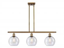  516-3I-BB-G124-8 - Athens - 3 Light - 36 inch - Brushed Brass - Cord hung - Island Light