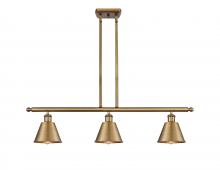  516-3I-BB-M8 - Smithfield - 3 Light - 36 inch - Brushed Brass - Cord hung - Island Light