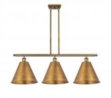  516-3I-BB-MBC-12-BB - Berkshire - 3 Light - 39 inch - Brushed Brass - Cord hung - Island Light