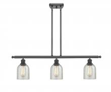  516-3I-BK-G259 - Caledonia - 3 Light - 36 inch - Matte Black - Cord hung - Island Light