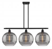  516-3I-BK-G556-12SM - Rochester - 3 Light - 39 inch - Matte Black - Cord hung - Island Light