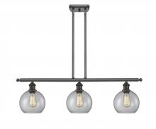  516-3I-OB-G122-8 - Athens - 3 Light - 36 inch - Oil Rubbed Bronze - Cord hung - Island Light