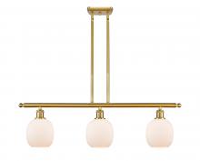  516-3I-SG-G101 - Belfast - 3 Light - 36 inch - Satin Gold - Cord hung - Island Light