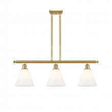  516-3I-SG-GBC-81 - Berkshire - 3 Light - 36 inch - Satin Gold - Cord hung - Island Light