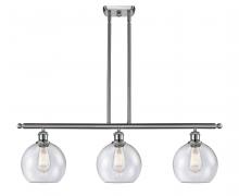  516-3I-SN-G124-8 - Athens - 3 Light - 36 inch - Brushed Satin Nickel - Cord hung - Island Light