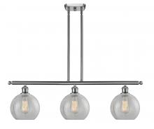  516-3I-SN-G125 - Athens - 3 Light - 36 inch - Brushed Satin Nickel - Cord hung - Island Light