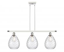  516-3I-WPC-G372 - Waverly - 3 Light - 36 inch - White Polished Chrome - Cord hung - Island Light