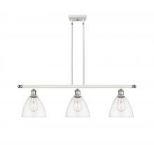  516-3I-WPC-GBD-752 - Bristol - 3 Light - 36 inch - White Polished Chrome - Cord hung - Island Light