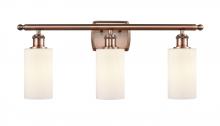  516-3W-AC-G801 - Clymer - 3 Light - 24 inch - Antique Copper - Bath Vanity Light