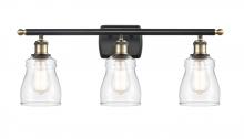  516-3W-BAB-G392 - Ellery - 3 Light - 25 inch - Black Antique Brass - Bath Vanity Light