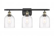  516-3W-BAB-G558-6CL - Bella - 3 Light - 26 inch - Black Antique Brass - Bath Vanity Light