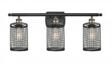  516-3W-BAB-M18-BK - Nestbrook - 3 Light - 25 inch - Black Antique Brass - Bath Vanity Light