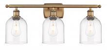  516-3W-BB-G558-6CL - Bella - 3 Light - 26 inch - Brushed Brass - Bath Vanity Light