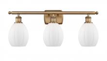  516-3W-BB-G81 - Eaton - 3 Light - 26 inch - Brushed Brass - Bath Vanity Light