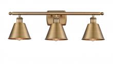  516-3W-BB-M8-LED - Smithfield - 3 Light - 27 inch - Brushed Brass - Bath Vanity Light