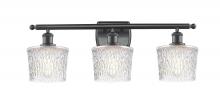  516-3W-BK-G402 - Niagara - 3 Light - 27 inch - Matte Black - Bath Vanity Light