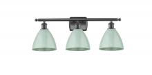  516-3W-OB-MBD-75-SF - Plymouth - 3 Light - 28 inch - Oil Rubbed Bronze - Bath Vanity Light