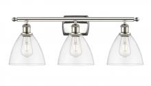  516-3W-PN-GBD-752 - Bristol - 3 Light - 28 inch - Polished Nickel - Bath Vanity Light