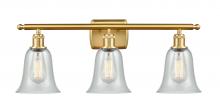  516-3W-SG-G2812 - Hanover - 3 Light - 26 inch - Satin Gold - Bath Vanity Light