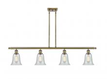  516-4I-AB-G2812 - Hanover - 4 Light - 48 inch - Antique Brass - Cord hung - Island Light