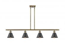  516-4I-AB-M8-BK - Smithfield - 4 Light - 48 inch - Antique Brass - Cord hung - Island Light