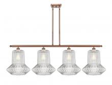  516-4I-AC-G212 - Springwater - 4 Light - 50 inch - Antique Copper - Cord hung - Island Light